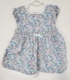 pupilhouse☆花柄半袖チュニック　ワンピース　110サイズ　女の子