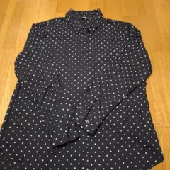 ユニクロ　レディースMサイズ　ドット黒シャツ