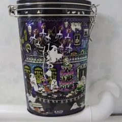 カルディ　ハロウィン限定 　　キャニスター（保存容器）　パ−プル