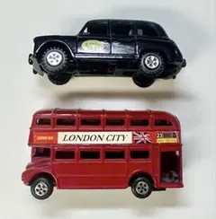 ロンドンバス　ロンドンタクシー　ミニカー　鉛筆削り　セット　イギリスで購入