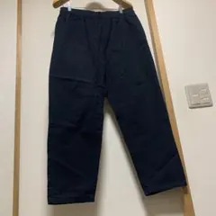 黒　長ズボン　シェフパンツ　ワイドパンツ　イージーパンツ　ゴム　LL ブラック