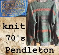Pendleton ペンドルトン ニット 70's USA古着のサムネイル