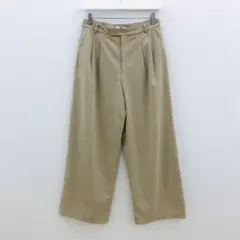 UNIQLO :C タック ワイドパンツ ベージュ S ユニクロ シー 綺麗め