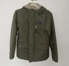 パタゴニア　カーキ　オリーブグリーン　ボアジャケット　キッズXL14