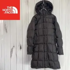 US規格　ノースフェイス　ロングダウン　ロングコート　ブラウン　レディースM相当