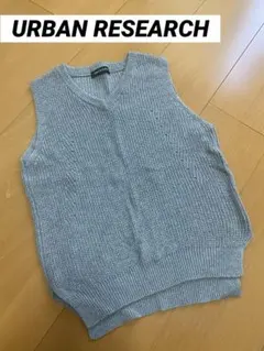 URBAN RESEARCH グレー ノースリーブセーター M