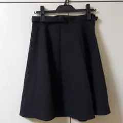 【新品】VIS ブラックフレアスカート（L）