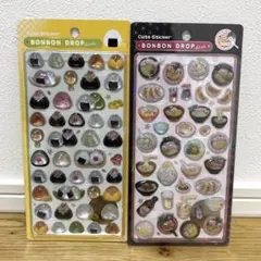 正規品　ボンボンドロップシール 和柄 おにぎり　ラーメン