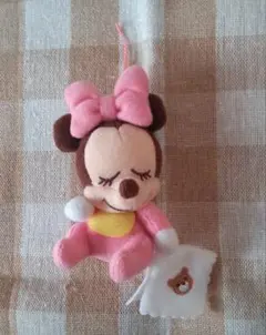 ☆ディズニー ミニー☆ 赤ちゃんミニー ぬいぐるみ マスコット ストラップ付き