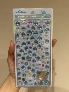 【正規品】ボンボンドロップシール　ミニ　しずくちゃん　青