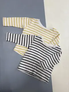 ボーダー長袖Tシャツ 2枚セット