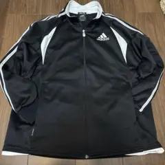 adidas アディダス トラックジャケット ジャージ 黒 160 (L)