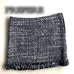 ツイード ミニ タイト スカート キャバ セクシー 黒 ブーツ ニーハイ 美品