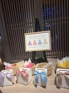 ドレス色当てクイズ　投票箱付き