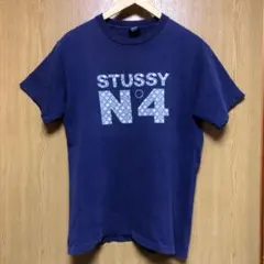 90s 00s OLD STUSSY N°4 モノグラム Tシャツ USA製 M