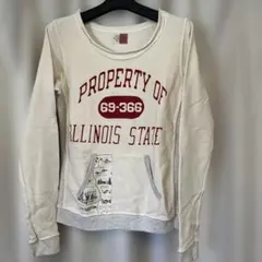 OLD BETTY'S アイボリー スウェット地 トレーナー