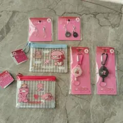 【新品未使用】 グルーミー メッシュポーチ プチチャーム カラビナ付きリール