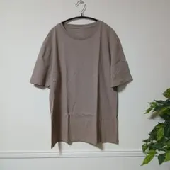 HONOUR FASHION コットンTシャツ ブラウンベージュ Mサイズ
