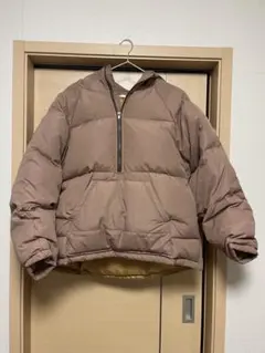 flugge ベージュ　フード付き アノラック　ダウンジャケット