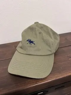 【古着】POLO CHAMPS キャップカーキ 刺繍口ゴ サイズ調整可