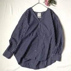 ジャーナルスタンダードレサージュ×トーマスメイソン ストライプシャツ コットン