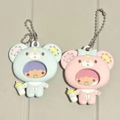 サンリオ フォトバッジ付きマスコット ベビー キキ ララ リトルツインスターズ