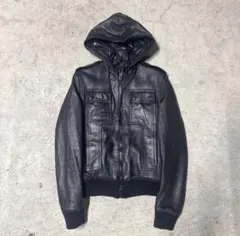 Dior HOMME ディオールオム 07AW レザーフーデッドダウンジャケット Dior HOMME ディオールオム 07AW レザーフーデッドダウンジャケット