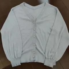 ✤MAJESTIC LEGON レディースカーディガン Mサイズ グレー系