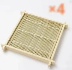 そば皿 竹すのこ 4枚セットのサムネイル
