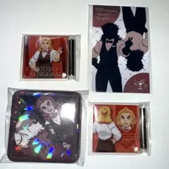 鬼滅の刃 モクテルバー ロトくじ 缶バッジ カード ミニアクリルパネル4点 煉獄