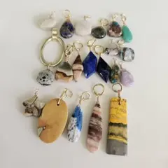 天然石ペンダント 18個セット④