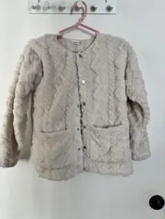 クリーム色フリースジャケット