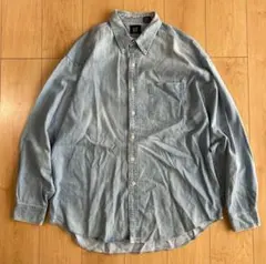 90s OLD GAP 秋冬　長袖 デニム シャツ メンズ L