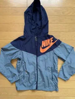 Nike 子供用 フード付きジャケット ネイビー/グレー