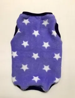 ☆ボアStarタンク　ヒヤシンスブルー　ダックスL　ハンドメイド　犬服☆