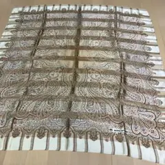 mila schön ペイズリー柄 シルクスカーフ 90cm