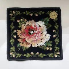 FEILER 花柄ハンカチ 黒