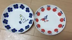 ムーミン 陶器皿 2枚セット箱あり