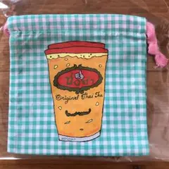 タイティー柄　巾着