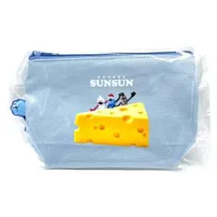 パペットスンスン ぴょこっとポーチ　SUNSUN チーズデザイン ポーチ