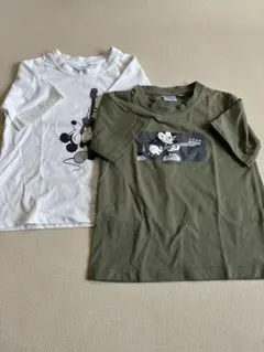 ミッキーマウス Tシャツ 2枚セット 120cm
