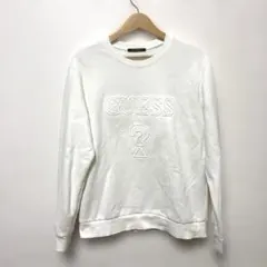 GUESS ホワイト スウェット トレーナー　Mサイズ