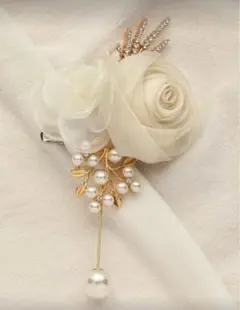 値下げ‼️フォーマル ブローチ ｜パール 花 コサージュ｜卒業式 入学式 結婚式
