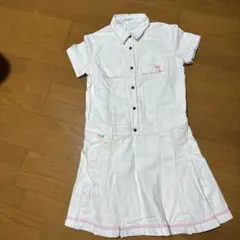 DAISY LOVERS 半袖デニムワンピース ホワイトのサムネイル