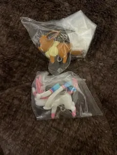 ポケモン　つまんでつなげてマスコット12ニンフィア(カニ)&イーブイ(カニ)