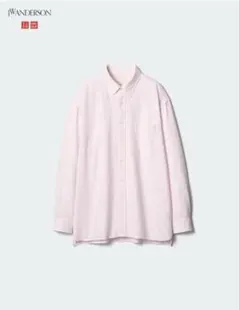 ユニクロ JWANDERSON オックスフォードオーバーサイズシャツ ピンク