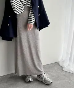 ウエスト2way ふんわり楊柳プリーツスカート