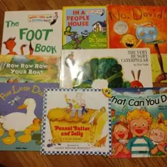 英語絵本　大人気８冊セット　dr.seuss, no,david