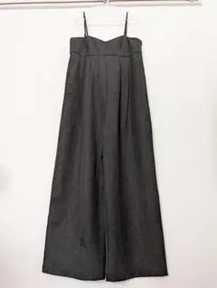 【Omekashi】キャミワイドパンツ サロペット風 オールインワン サイズ36のサムネイル