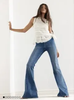 H&M フレアードハイデニム　36